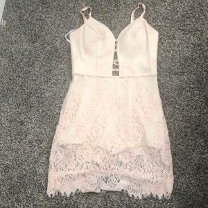 Mini  nude /orange dress/short